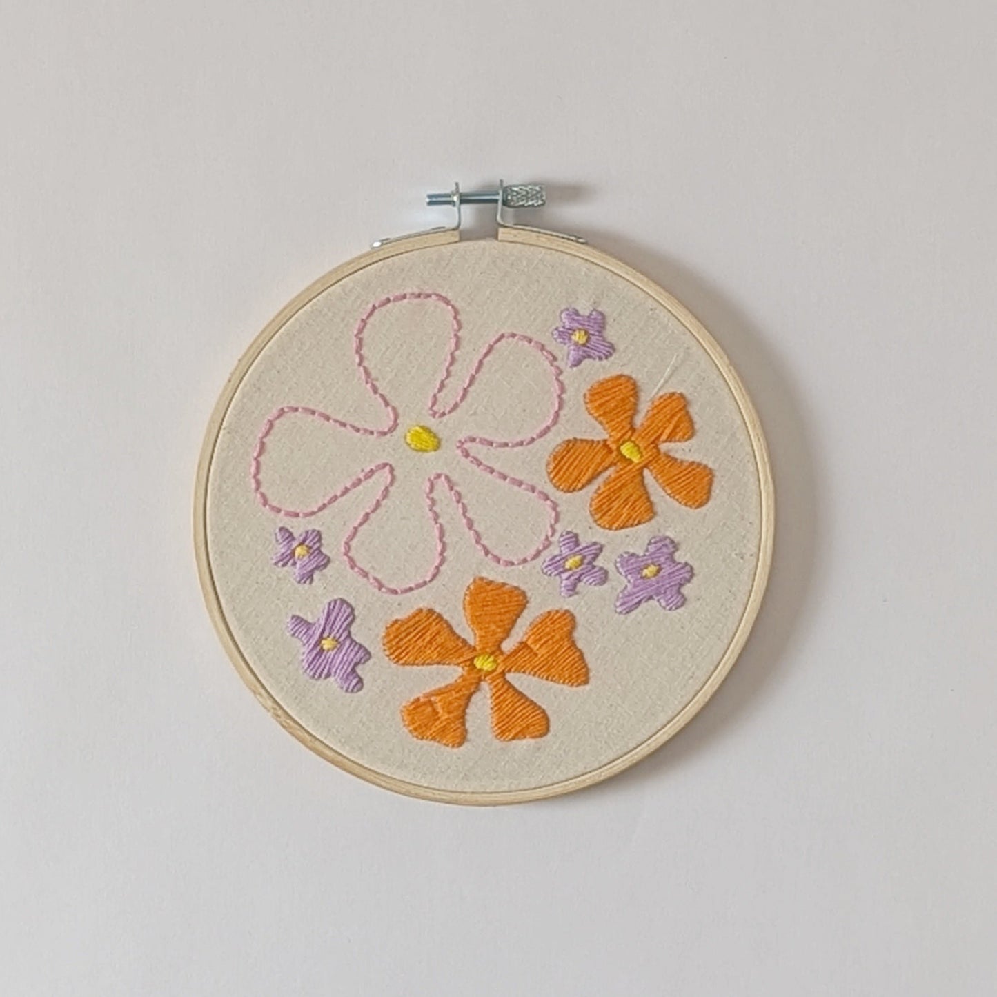 Flower Power embroidery kit