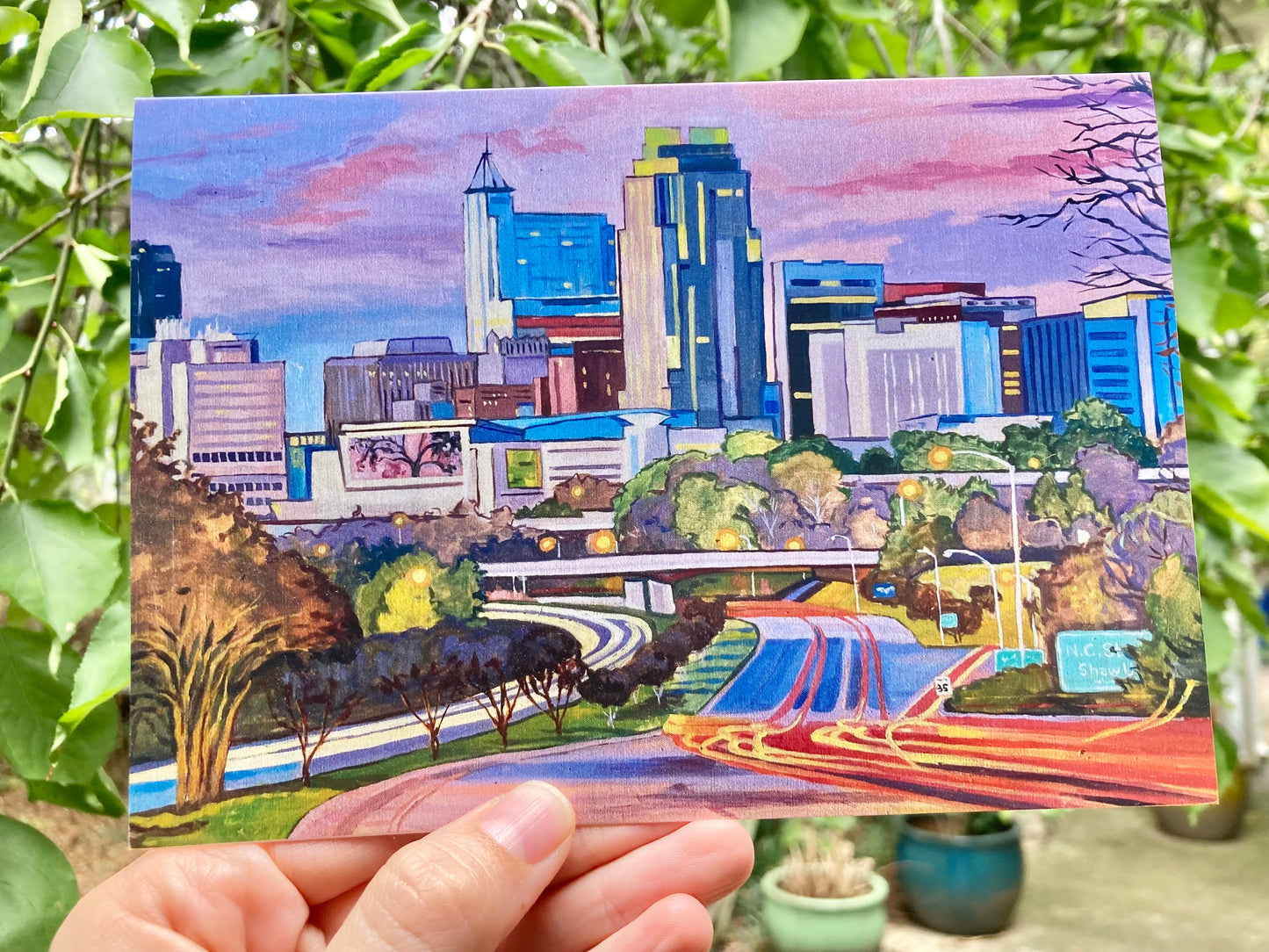 Raleigh Skyline Notecard