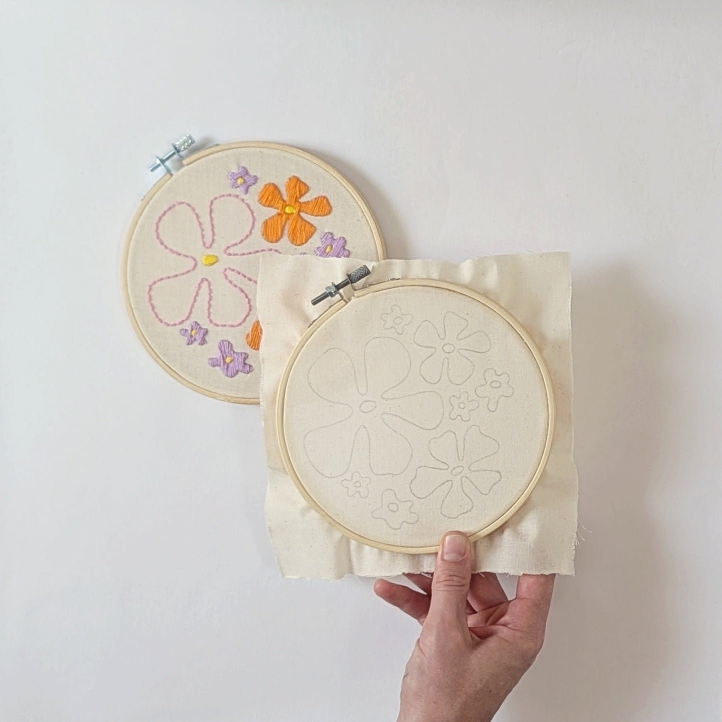 Flower Power embroidery kit