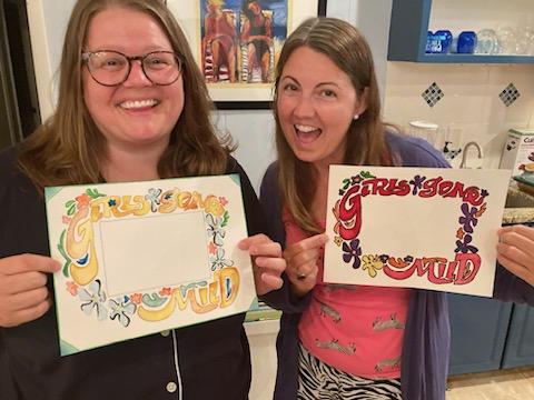 Girls Gone MILD watercolor frame party pack for five (5)